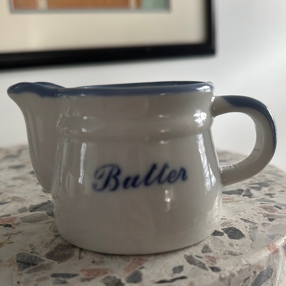 Vintage White and Blue Creamer - Picture 6 of 6